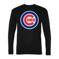 Men's Chicago Cubs Polyester Long Sleeve T-Shirt - Black