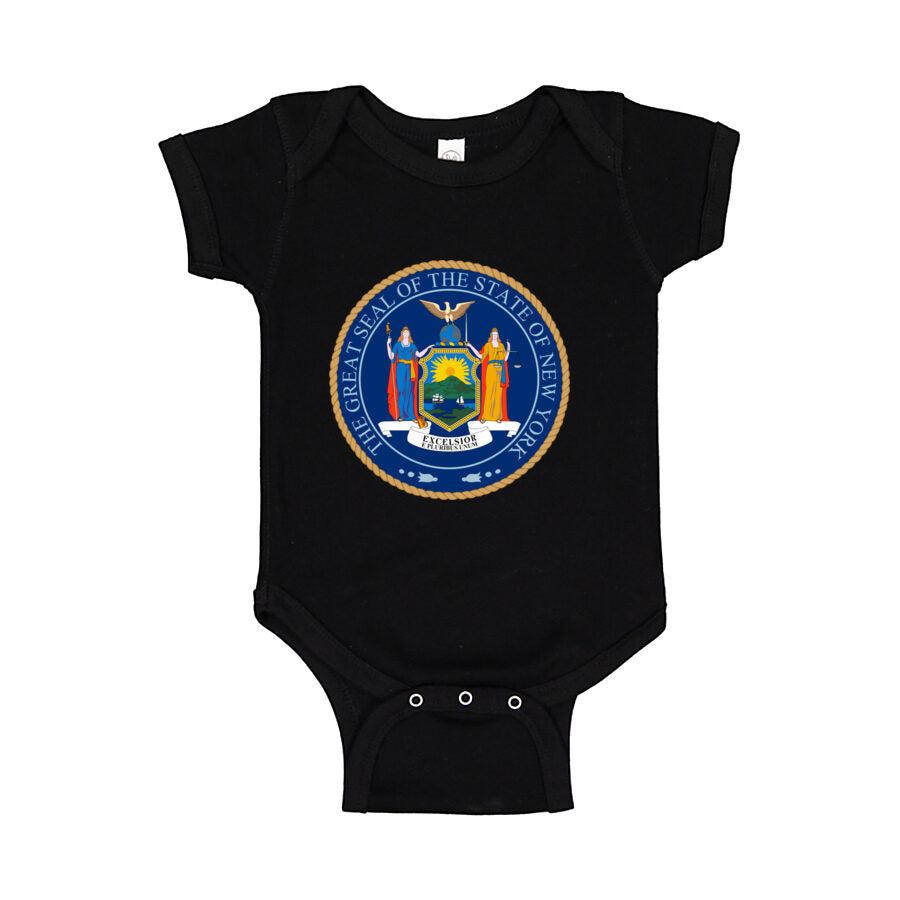 New York Baby Romper Onesie - Black