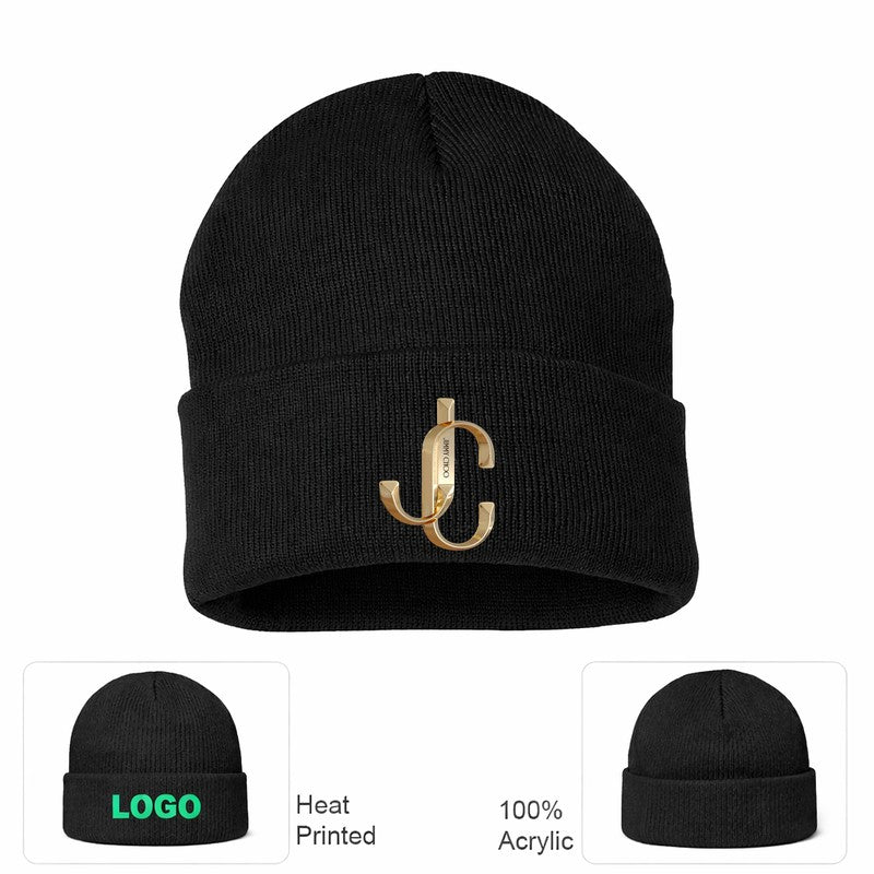 Jimmy Choo Black Beanie Hat