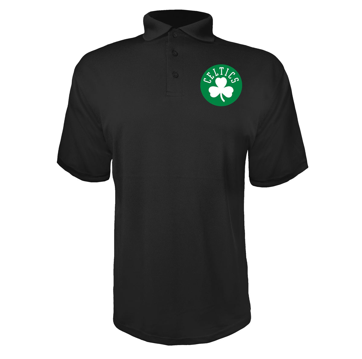 Boston Celtics Black polyester polo