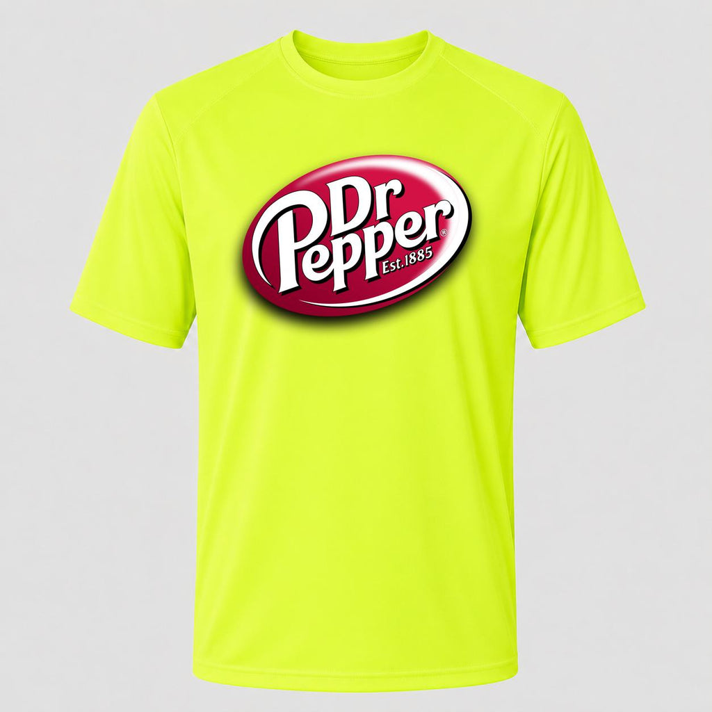 Men's Dr Pepper Performance T-Shirt - Safety Green