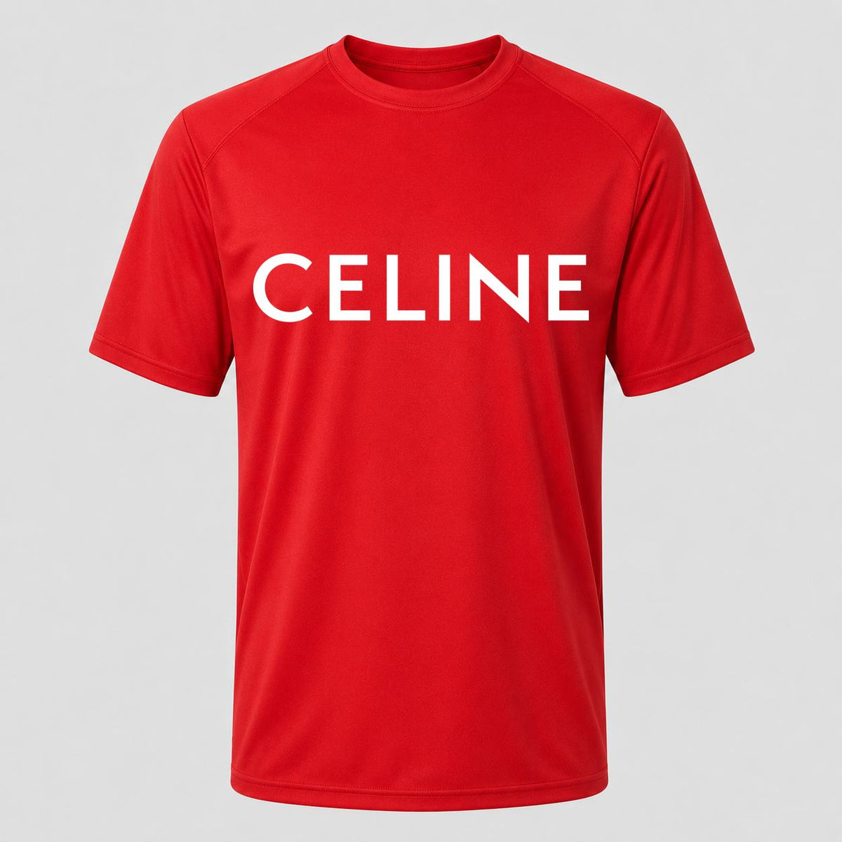Men's Celine White Performance T-Shirt - Red