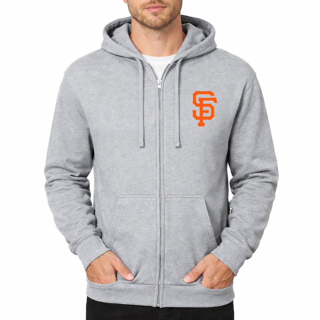 Men's San Francisco Giants Zipper Hoodie - Gray