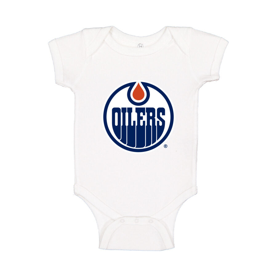 Edmonton Oilers Baby Romper Onesie - White