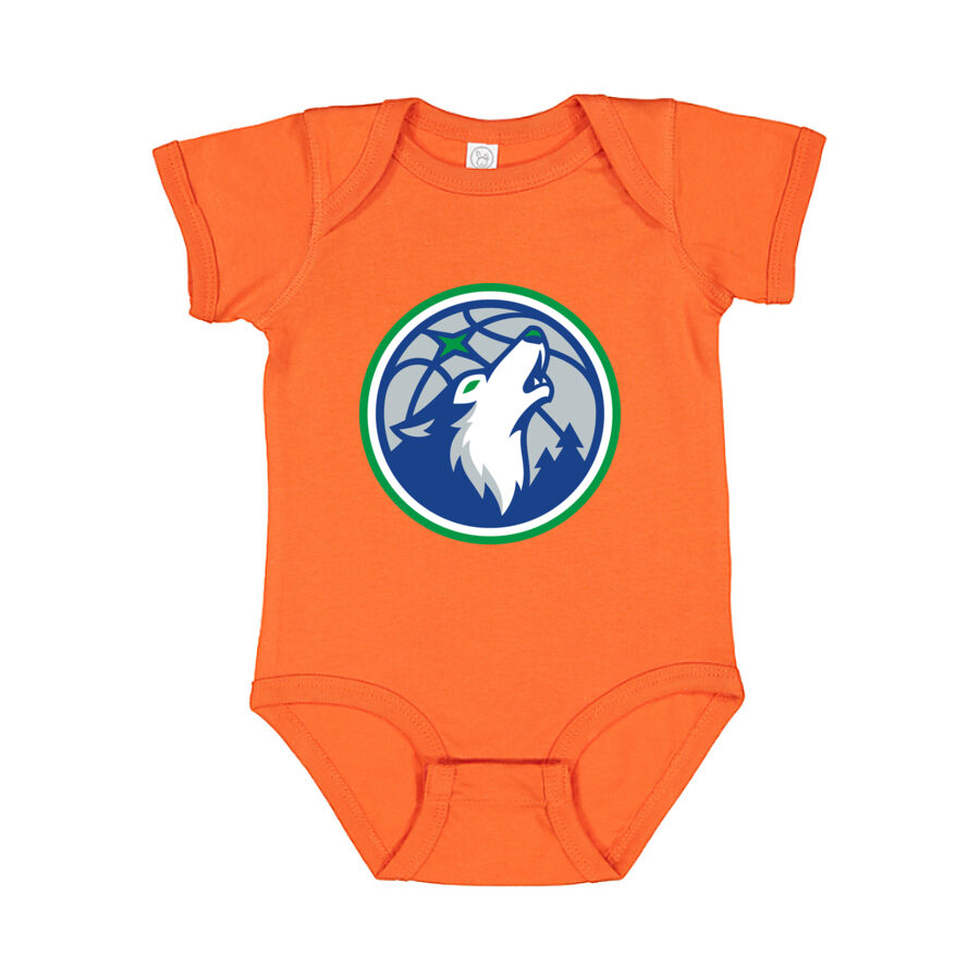 Minnesota Timberwolves Baby Romper Onesie - Orange