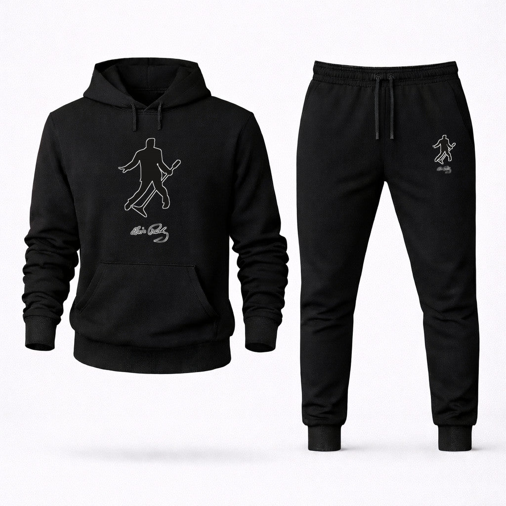 Elvis Presley Hoodie and Joggers Set - Black