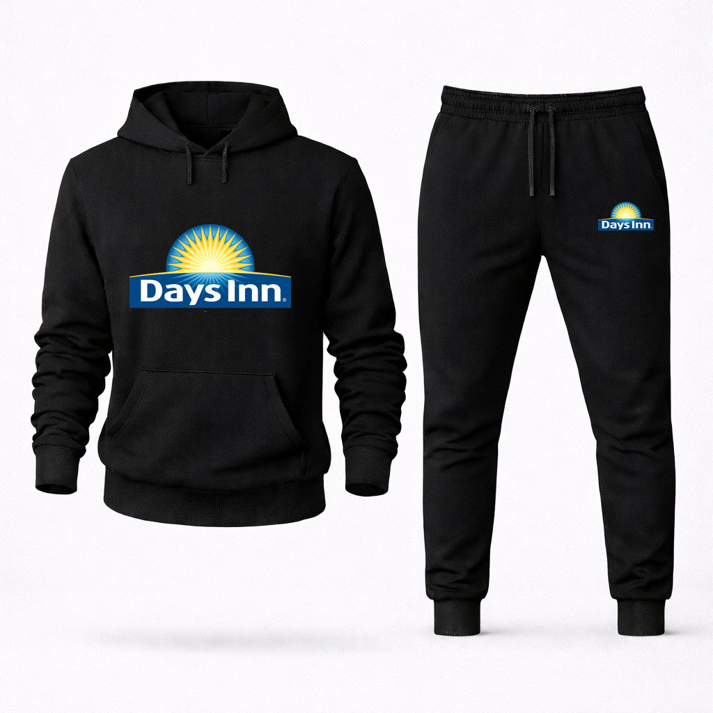 Days Inn Hoodie and Joggers Set - Black