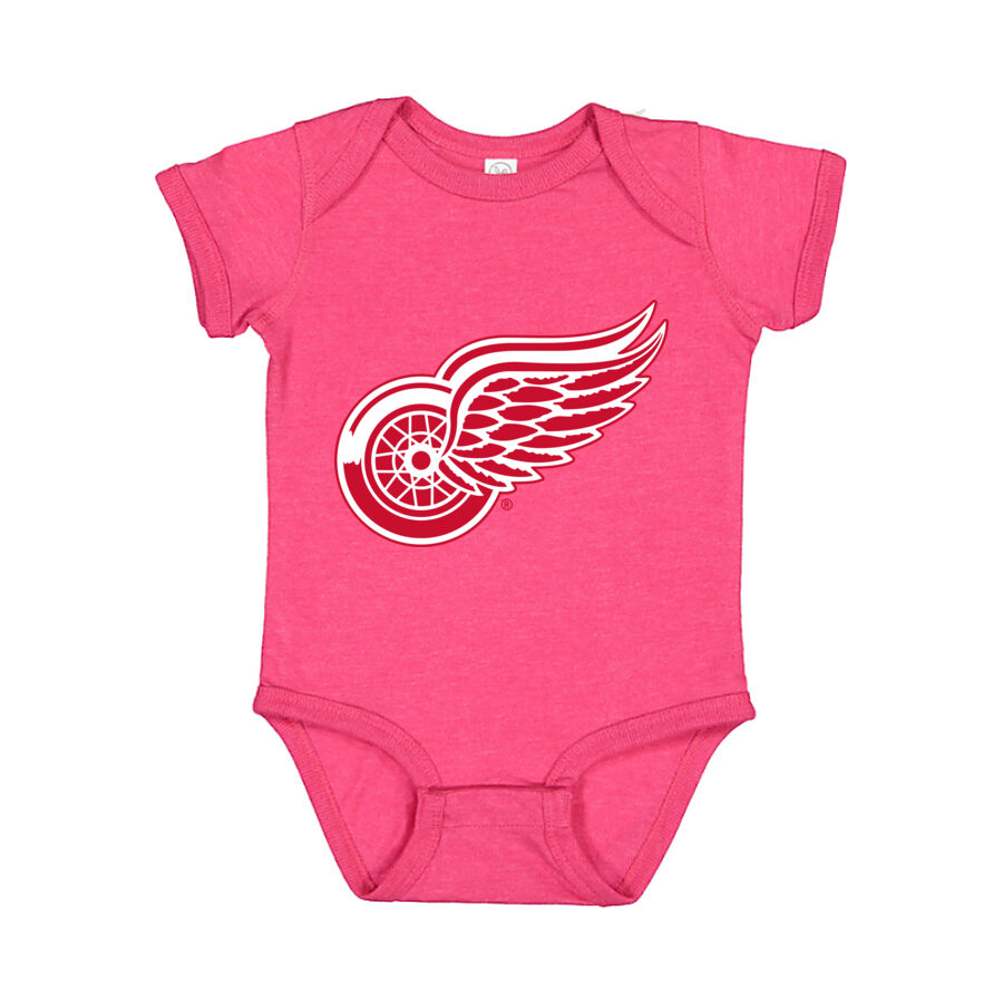 Detroit Red Wings Baby Romper Onesie - Pink