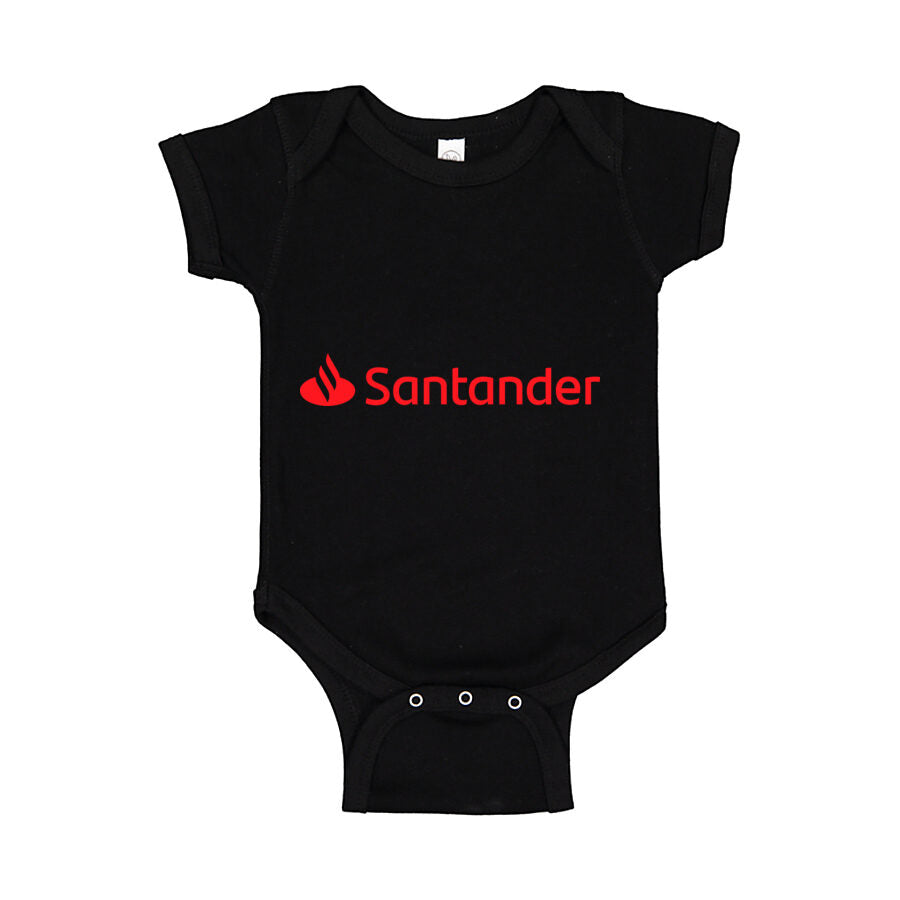 Santander Baby Romper Onesie - Black