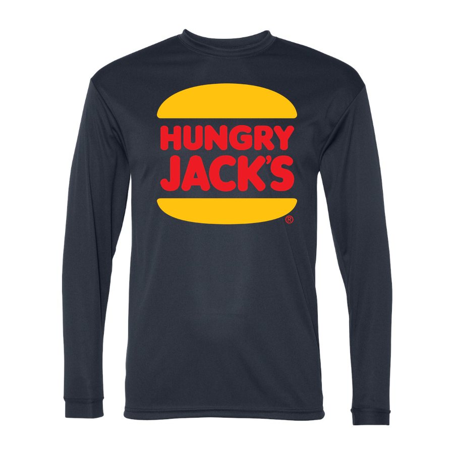 Men's Hungry Jacks Polyester Long Sleeve T-Shirt - Navy