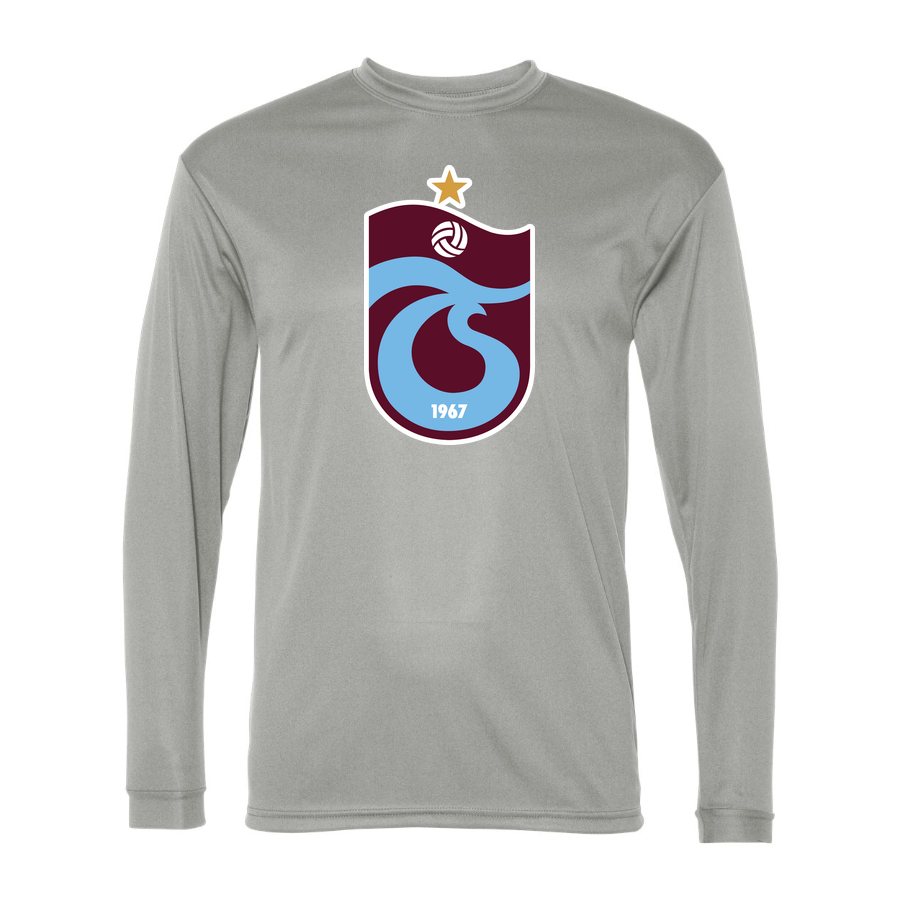 Men's Trabzonspor Polyester Long Sleeve T-Shirt - Silver