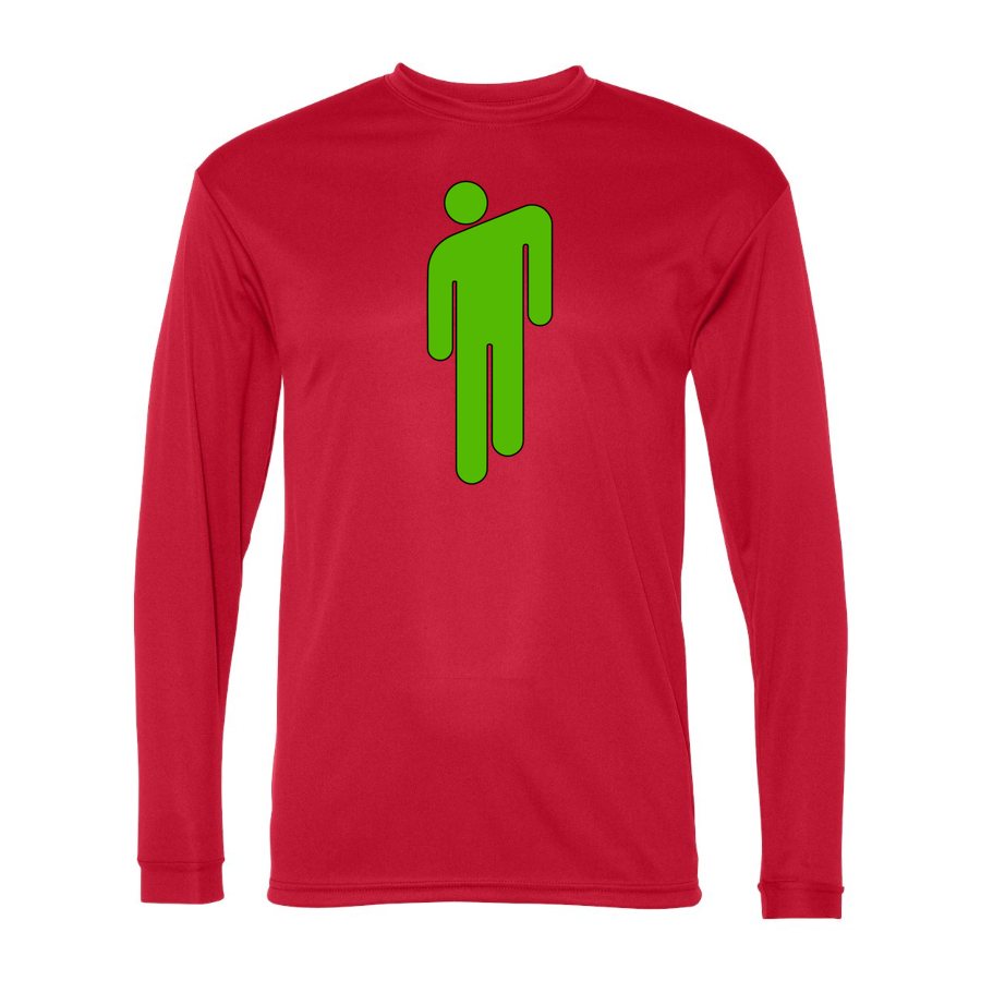 Men's Billie Eilish Polyester Long Sleeve T-Shirt - Red