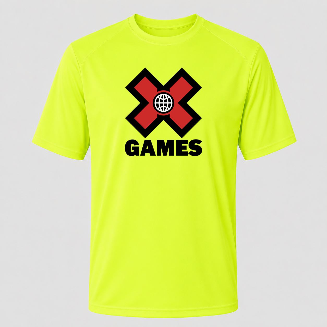 Men's X Games Performance T-Shirt - Safety Green