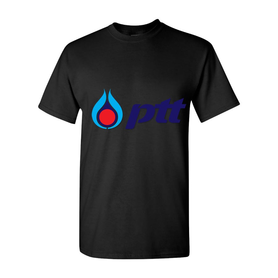Men's PTT Logo Cotton T-Shirt - Black