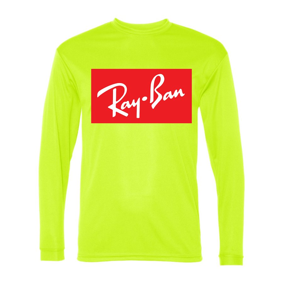 Men's Ray-Ban Polyester Long Sleeve T-Shirt - Safety Yellow