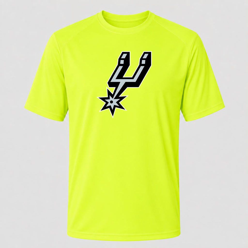 Men's San Antonio Spurs Performance T-Shirt - Safety Green