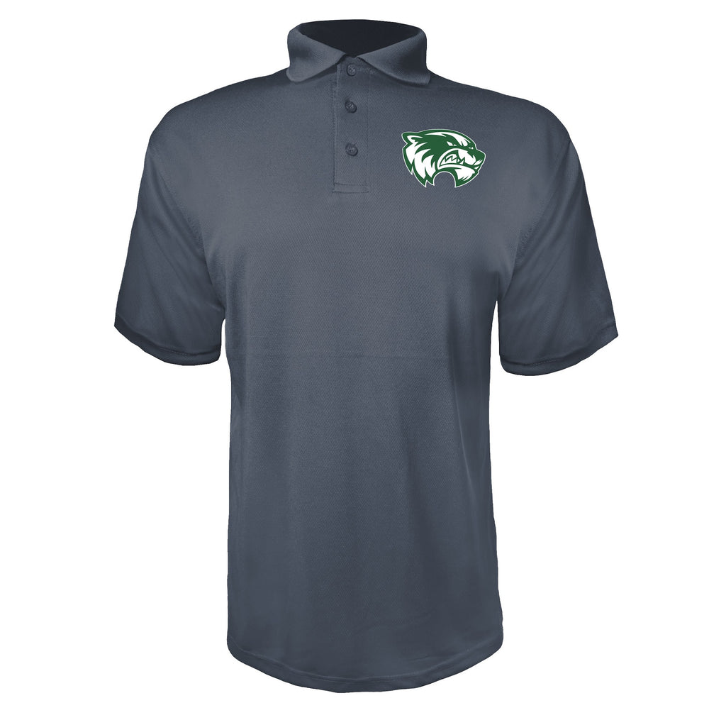 Utah Valley Wolverines Charcoal polyester polo