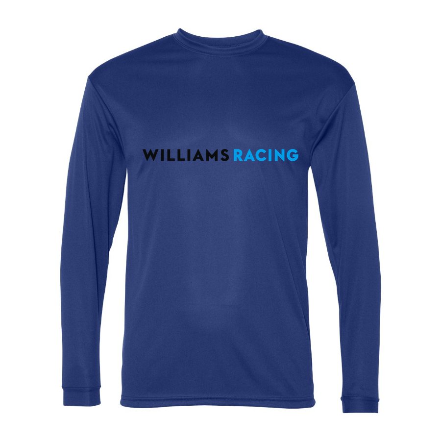 Men's Williams Racing Polyester Long Sleeve T-Shirt - Royal Blue