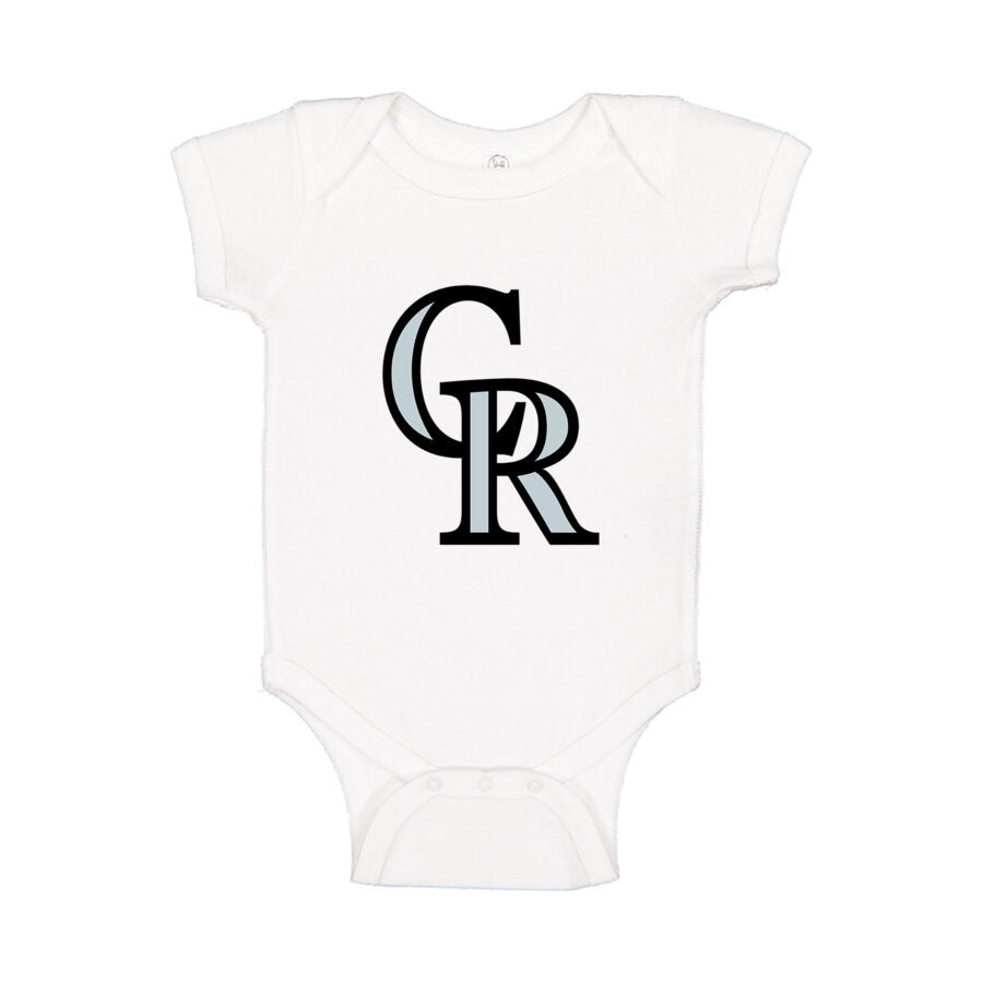 Colorado Rockies Baby Romper Onesie - White