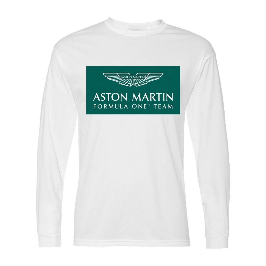 Men's Aston Martin Formula One Team Polyester Long Sleeve T-Shirt - White