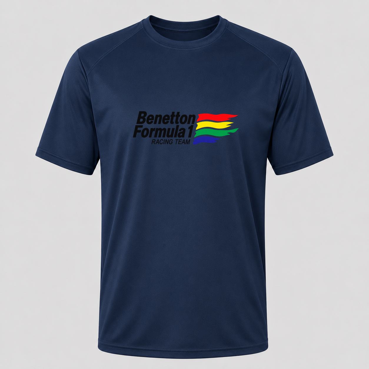 Men's Benetton Formula 1 Racing Team Performance T-Shirt - Navy