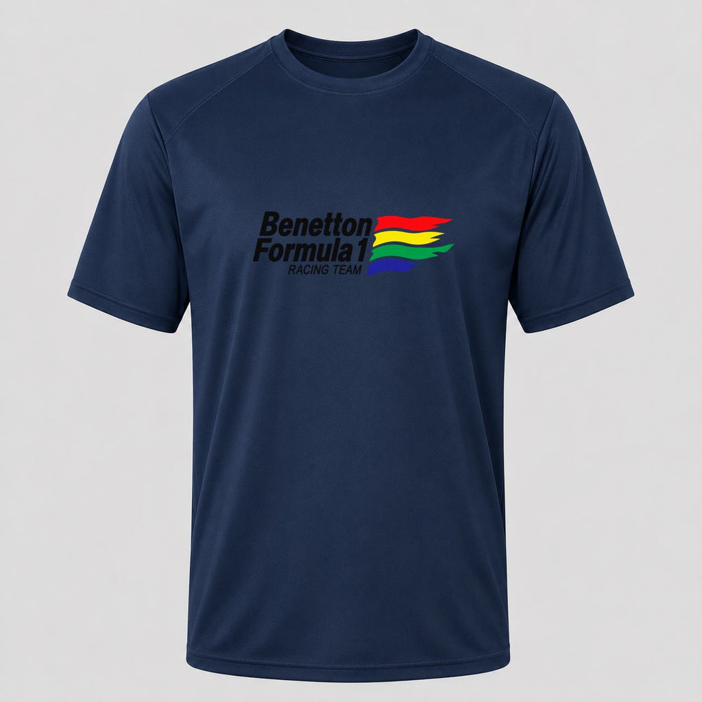Men's Benetton Formula 1 Racing Team Performance T-Shirt - Navy