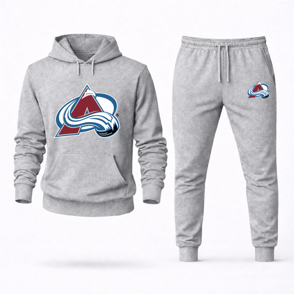 Colorado Avalanche Hoodie and Joggers Set - Grey