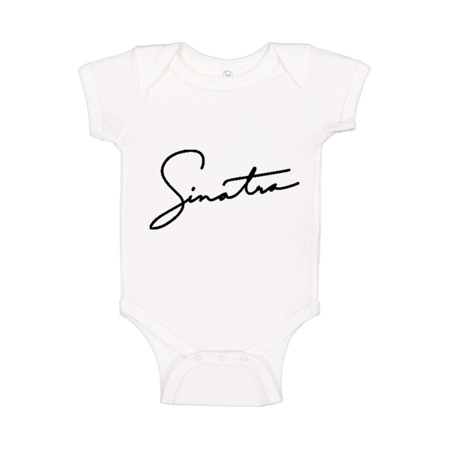 Frank Sinatra Baby Romper Onesie - White