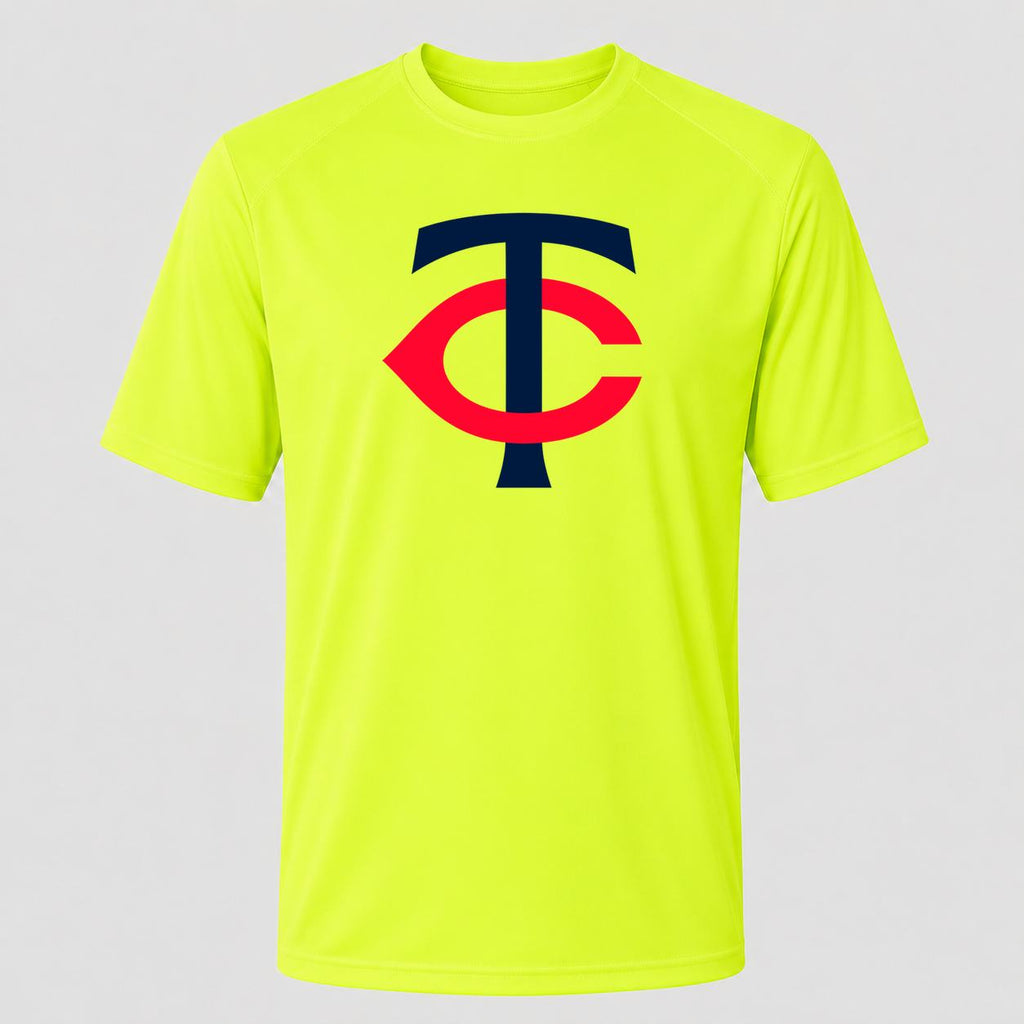 Men's Minnesota Twins Performance T-Shirt - Safety Green