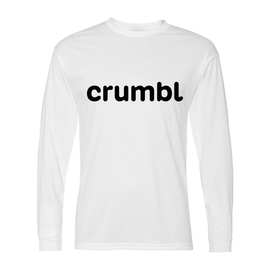 Men's Crumbl Cookies Polyester Long Sleeve T-Shirt - White
