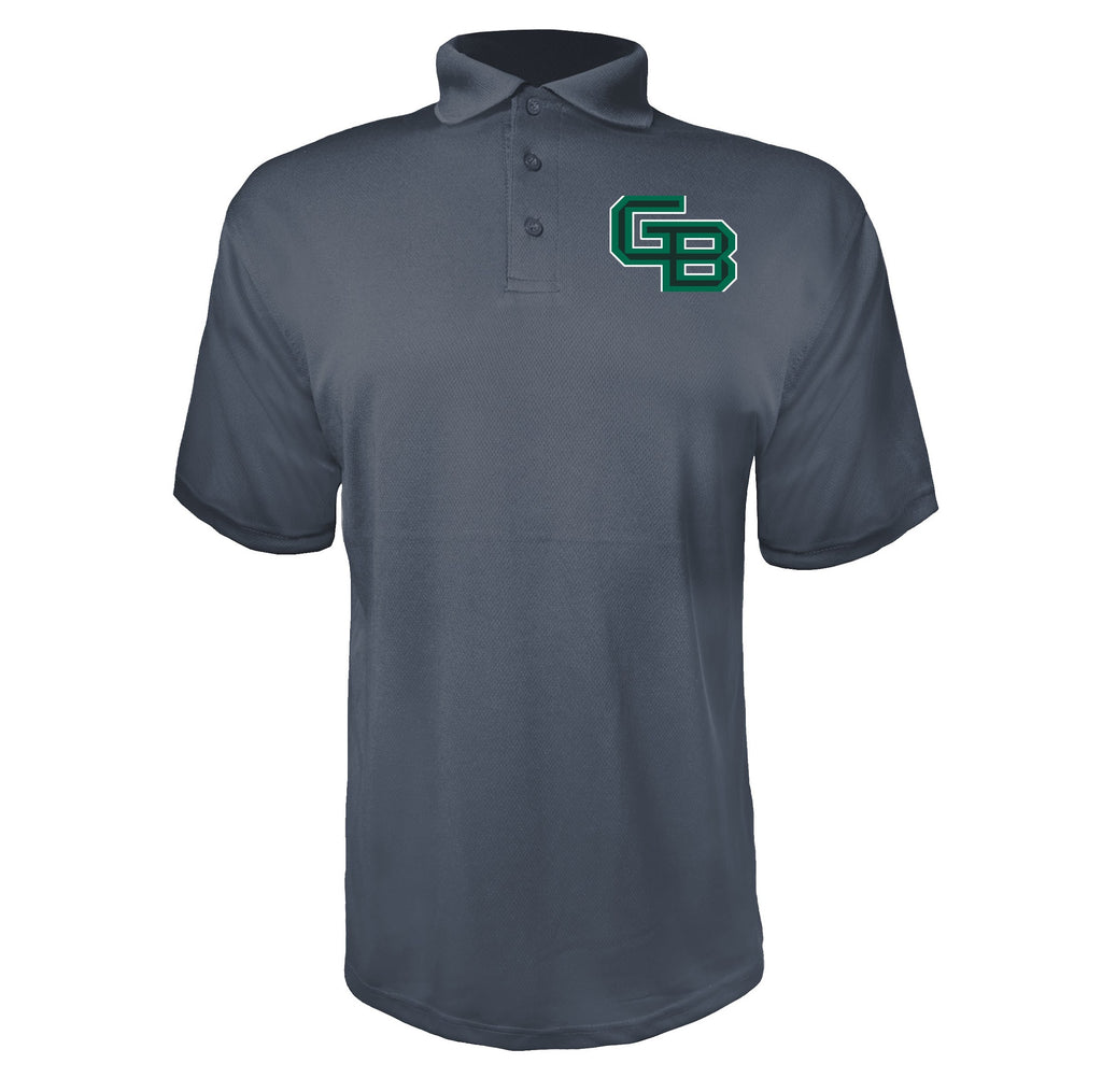 Wisconsin Green Bay Phoenix Charcoal polyester polo
