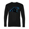 Men's Carolina Panthers Polyester Long Sleeve T-Shirt - Black