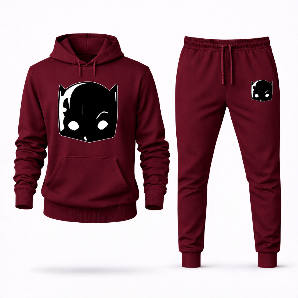 Hellcat Hoodie and Joggers Set - Burgundy
