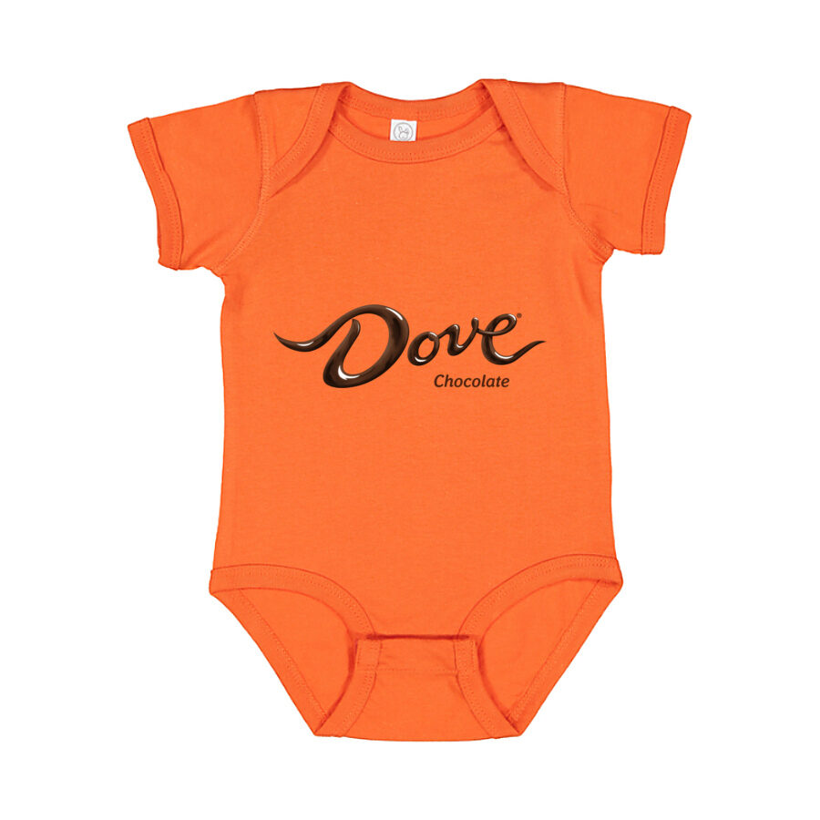 Dove Chocolate Baby Romper Onesie - Orange