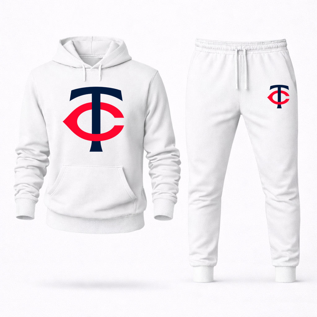 Minnesota Twins Hoodie and Joggers Set - White