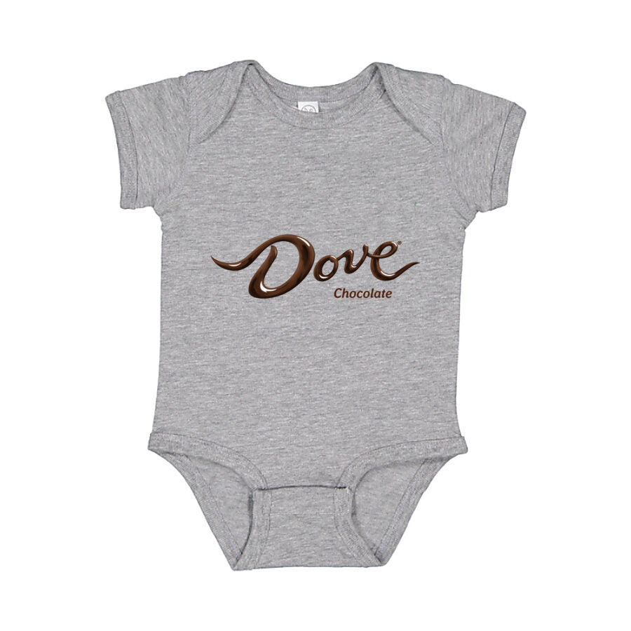 Dove Chocolate Baby Romper Onesie - Gray