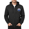 Men's Edmonton Oilers Zipper Hoodie - Black