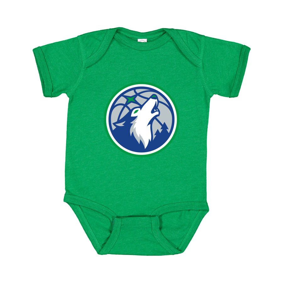 Minnesota Timberwolves Baby Romper Onesie - Green