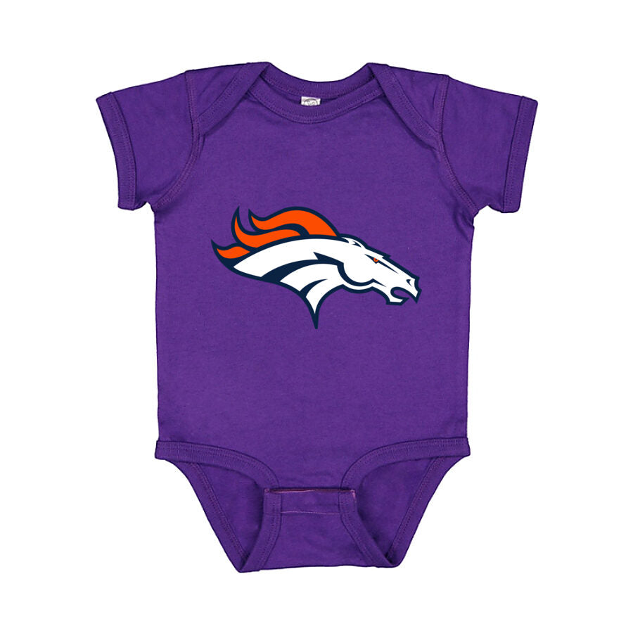 Denver Broncos Baby Romper Onesie - Purple