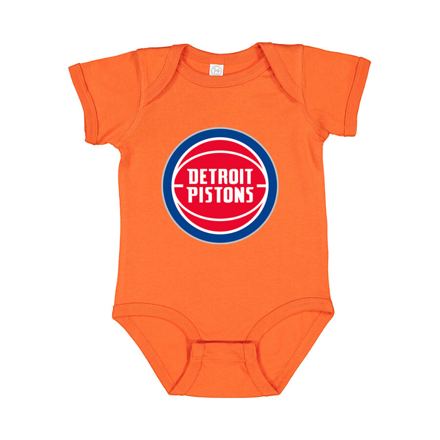 Detroit Pistons Baby Romper Onesie - Orange