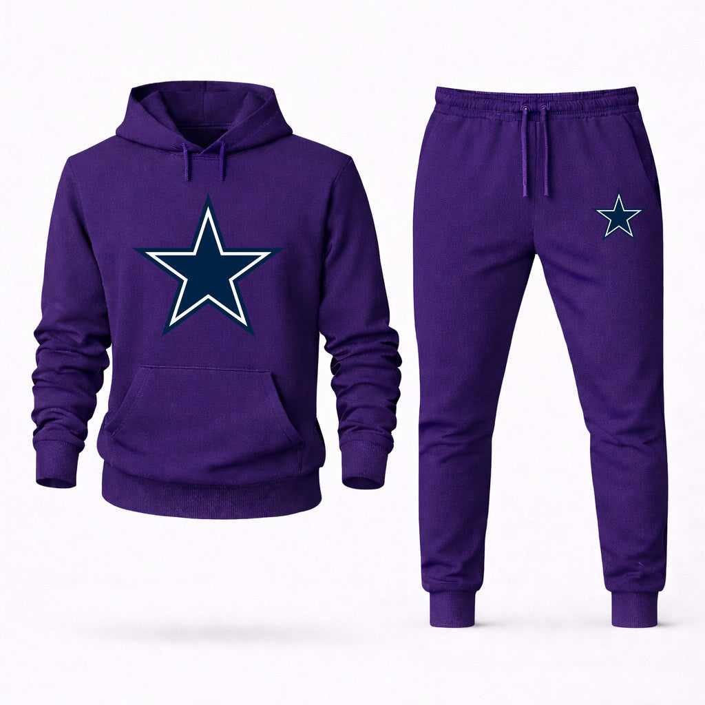 Dallas Cowboys Hoodie and Joggers Set - Purple