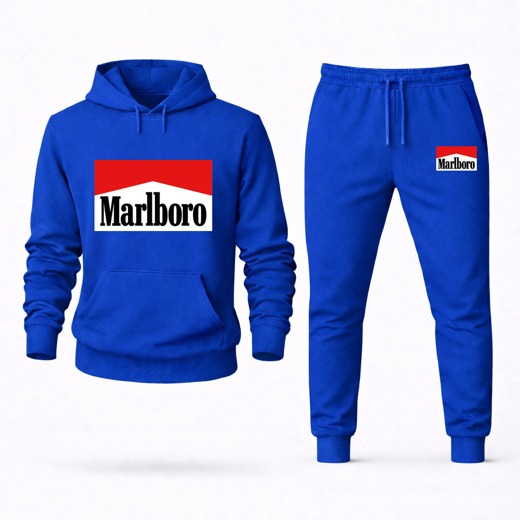 Marlboro Hoodie and Joggers Set - Blue