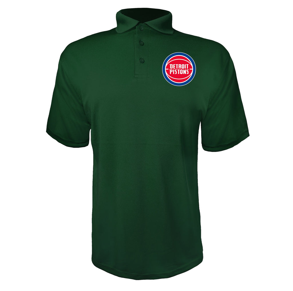 Detroit Pistons Green polyester polo