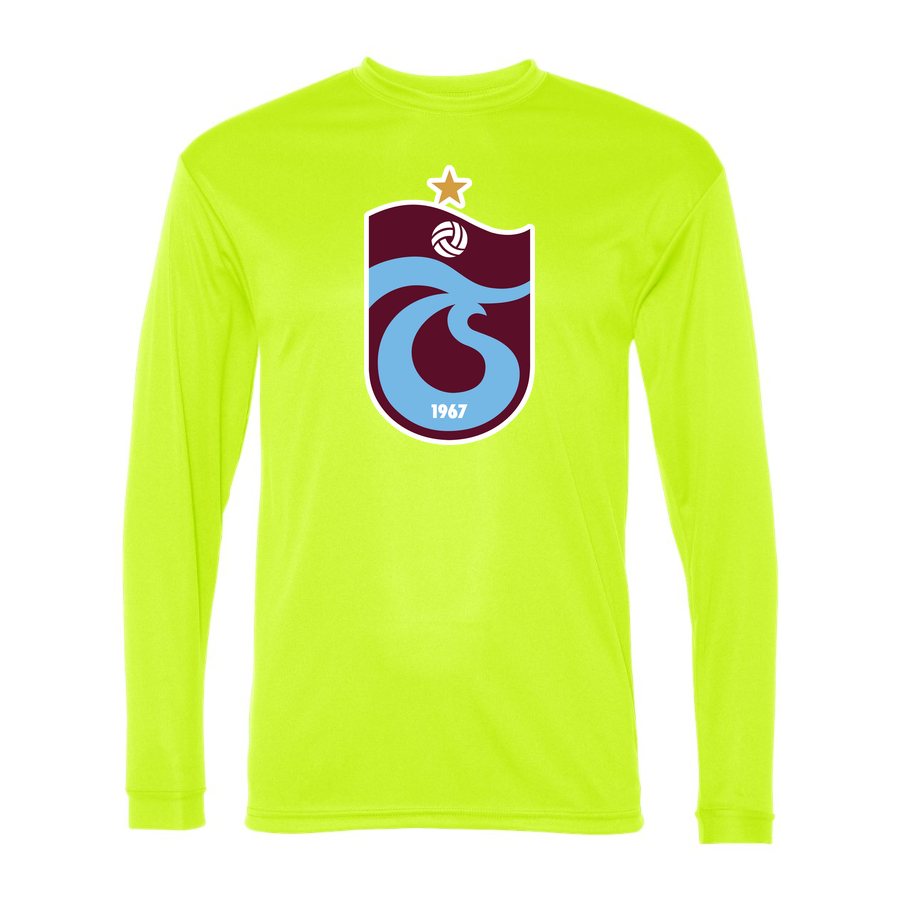 Men's Trabzonspor Polyester Long Sleeve T-Shirt - Safety Yellow