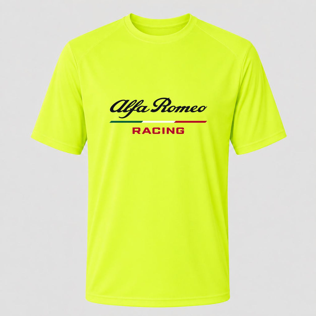 Men's Alfa Romeo Racing Performance T-Shirt - Safety Green