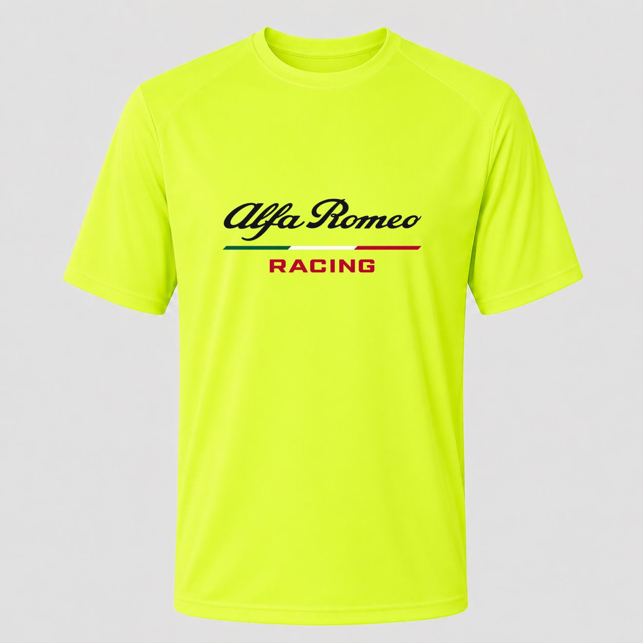 Men's Alfa Romeo Racing Performance T-Shirt - Safety Green