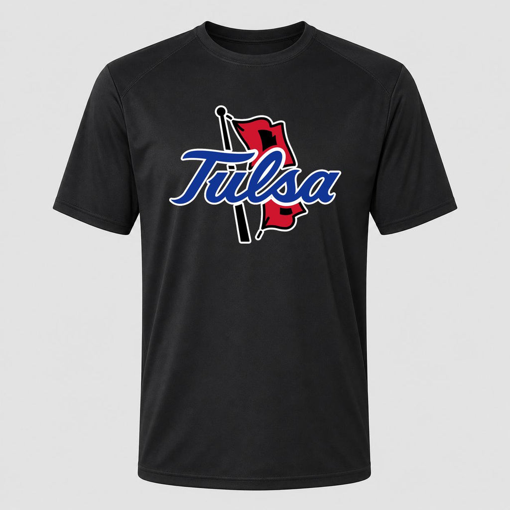 Men's Tulsa Golden Hurricane Performance T-Shirt - Black