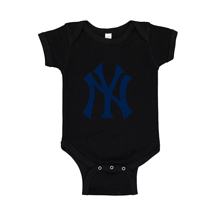New York Yankees Baby Romper Onesie - Black