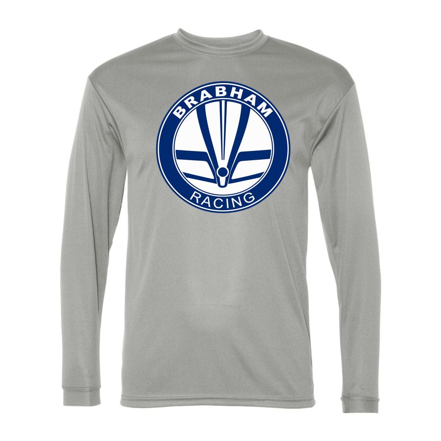Men's Brabham Racing Polyester Long Sleeve T-Shirt - Silver