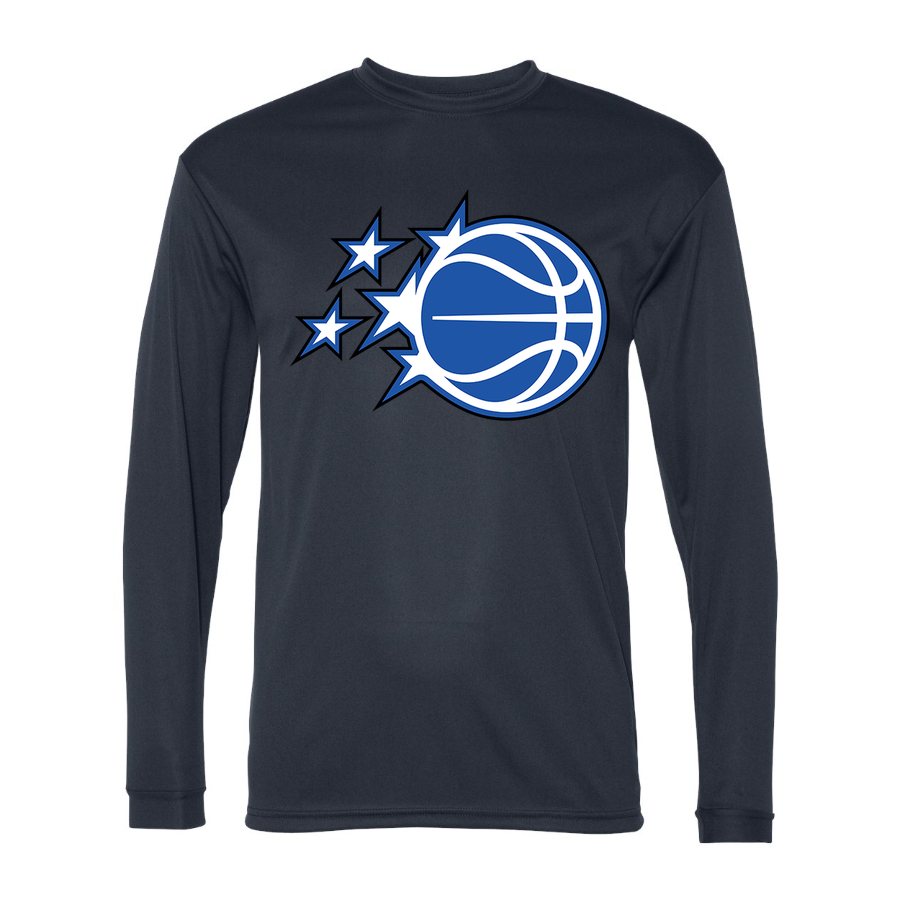 Men's Orlando Magic Polyester Long Sleeve T-Shirt - Navy
